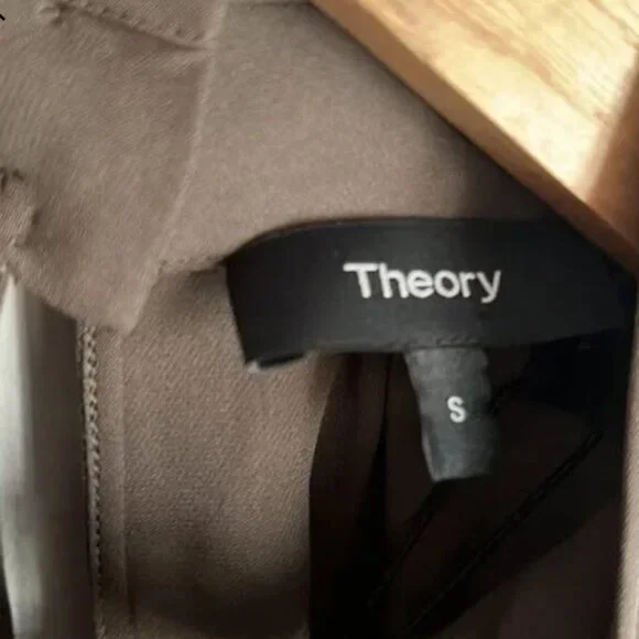 NWT Theory Women's Silk Neck Band Blouse Size S - Picture 6 of 9